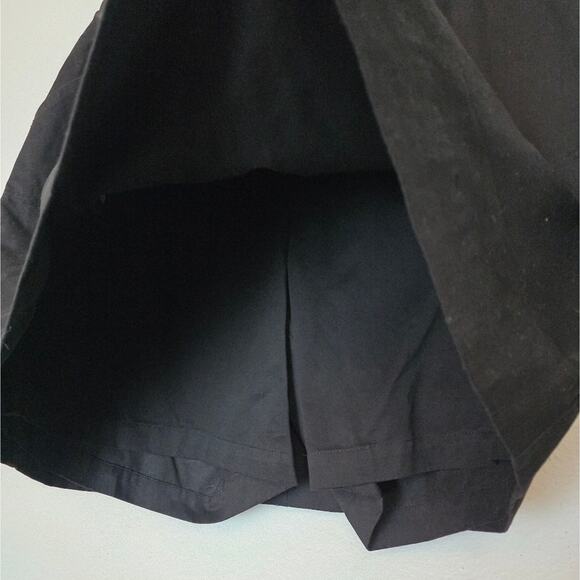 ULLA POPKEN Black 100% Cotton Pull On Elastic Waist Skort Pockets Plus Sz 16/18 - Picture 4 of 8